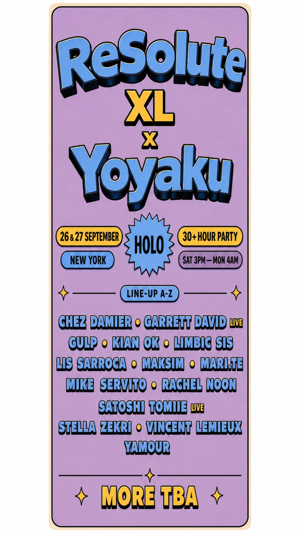 ReSolute XL x Yoyaku — HOLO New York, September 26-27 2026